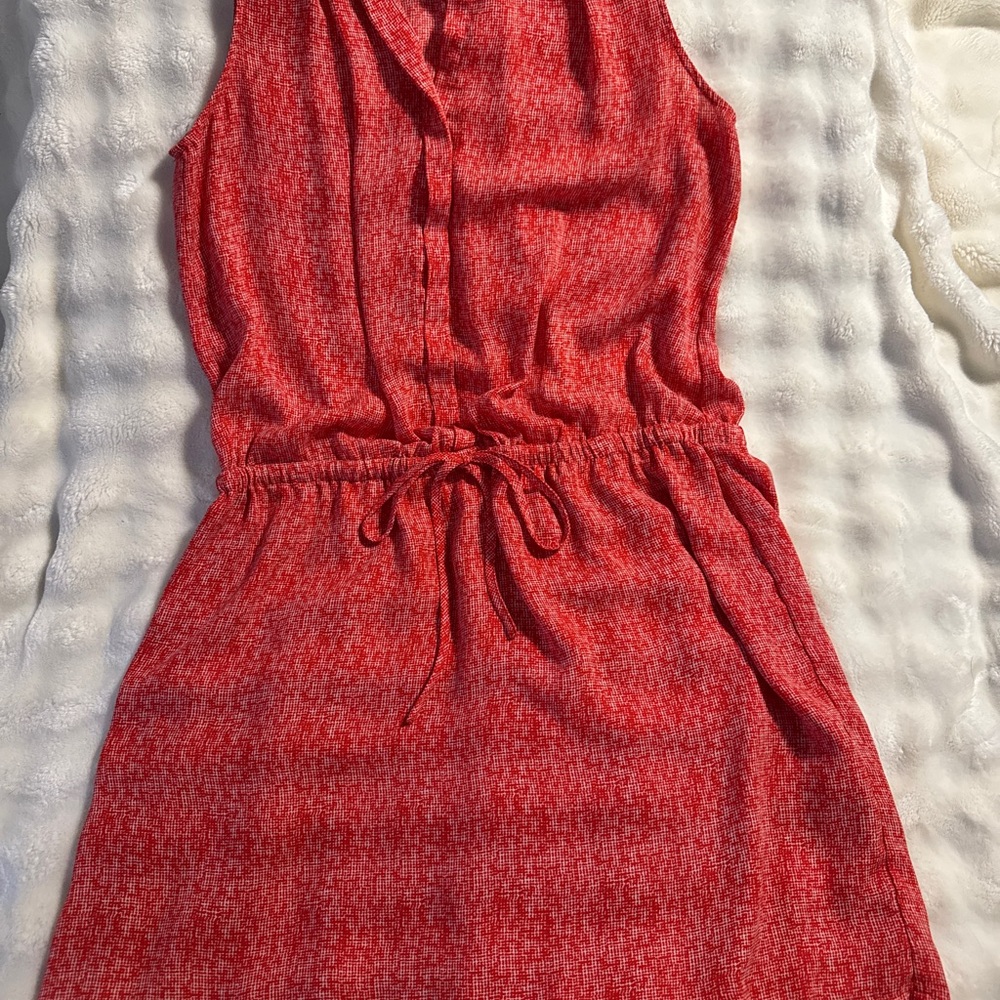 Hilary Radley Red Patterned Dress